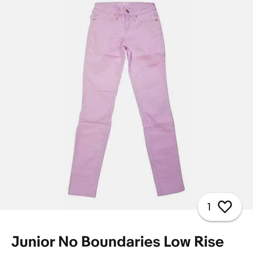 No Boundaries Pink Low Rise Jeans